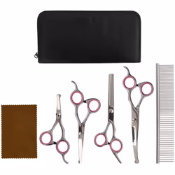 Diventate estetisti professionisti per i vostri animali domestici a casa vostra con questo set di forbici da toelettatura per ...
