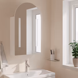 vidaXL Armadietto Bagno con Specchio e LED ad Arco Bianco 42x13x70 cm - Vista aggiuntiva 3