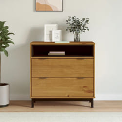 Vidaxl - Cassettiera flam 80x40x80 cm in Legno Massello di Pino 1797