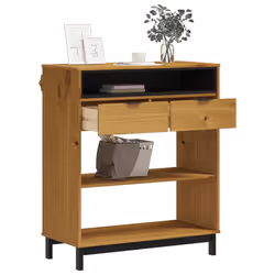 Tavolino da Bar FLAM 92x45x110 cm in Legno Massello di Pinocod mxl 104279 - Vista aggiuntiva 3