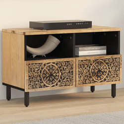Mobile Porta TV 70x33x46 cm in Legno Massello di Mango vidaXL76771