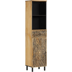 Vidaxl - Mobile da Bagno 38x33x160 cm in Legno Massello di Mango 76056