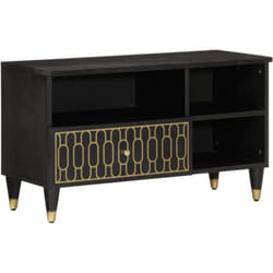 Vidaxl - Mobile Porta tv 80x33x46 cm in Legno Massello di Mango