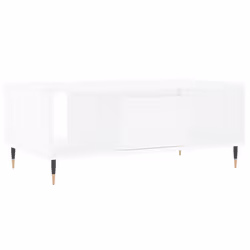 Tavolino da Salotto Bianco 90x50x36,5 cm in Legno Multistratocod mxl 70798 - Vista aggiuntiva 2
