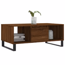 vidaXL Tavolino da Salotto Rovere Marrone 90x50x36,5 cm in Multistrato - Vista aggiuntiva 3