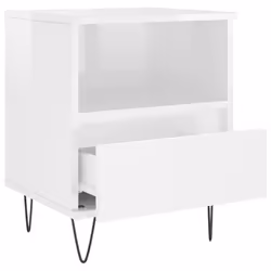 VidaXL 830624 comodino Bianco - Vista aggiuntiva 4
