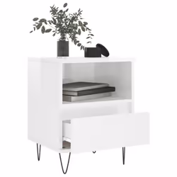 VidaXL 830625 comodino Bianco - Vista aggiuntiva 4