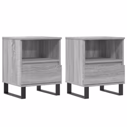 VidaXL 830649, Quercia, Metallo, Legno, 400 mm, 350 mm, 500 mm, 2 pz