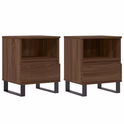 VidaXL 830651, Quercia, Metallo, Legno, 400 mm, 350 mm, 500 mm, 2 pz