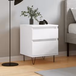 VidaXL 830668 comodino Bianco - Vista aggiuntiva 2