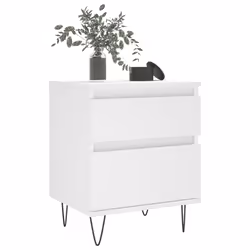 VidaXL 830668 comodino Bianco - Vista aggiuntiva 4