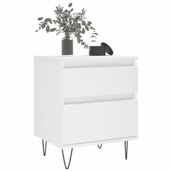 VidaXL 830669 comodino Bianco - Vista aggiuntiva 4