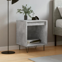 Comodino Grigio Cemento 40x35x50 cm in Legno Multistrato Vidaxl 25315
