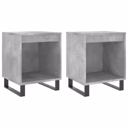 Comodini 2pz Grigio Cemento 40x35x50 cm in Legno Multistratocod mxl 78796 - Vista aggiuntiva 2