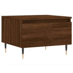 Tavolino da Salotto Rovere Marrone 50x46x35cm Legno Multistrato Vidaxl