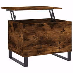 Tavolino da Salotto Rovere Fumo 60x44,5x45 cm Legno Multistratocod mxl 78828 - Vista aggiuntiva 2