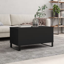 Tavolino da Salotto Nero 90x44,5x45 cm in Legno Multistrato Vidaxl 55603