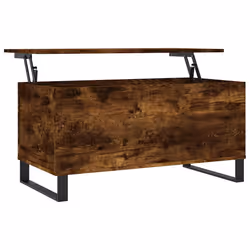 vidaXL Tavolino da Salotto Rovere Fumo 90x44,5x45 cm Legno Multistrato - Vista aggiuntiva 2