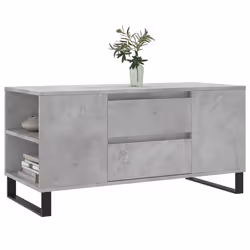 vidaXL Tavolino Salotto Grigio Cemento 102x44,5x50cm Legno Multistrato - Vista aggiuntiva 3