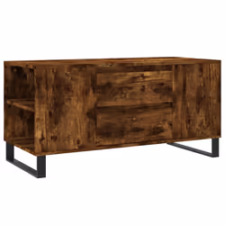 vidaXL Tavolino da Salotto Rovere Fumo 102x44,5x50cm Legno Multistrato - Vista aggiuntiva 2