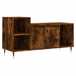 Mobile TV Rovere Fumo 100x35x55 cm in Legno Multistratocod mxl 78540 - Vista aggiuntiva 2