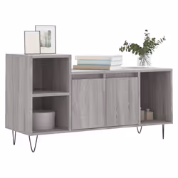 Mobile TV Grigio Sonoma 100x35x55 cm in Legno Multistratocod mxl 126472 - Vista aggiuntiva 3
