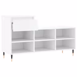 VidaXL 831356 scarpiera Bianco - Vista aggiuntiva 6