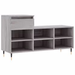 Scarpiera Grigio Sonoma 102x36x60 cm in Legno Multistratocod mxl 126738 - Vista aggiuntiva 2