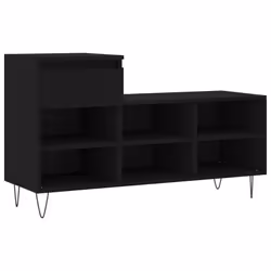Scarpiera Nera 102x36x60 cm in Legno Multistratocod mxl 102780 - Vista aggiuntiva 2