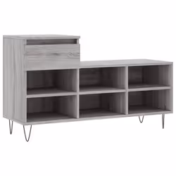 Scarpiera Grigio Sonoma 102x36x60 cm in Legno Multistratocod mxl 78795 - Vista aggiuntiva 2