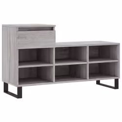 Scarpiera Grigio Sonoma 102x36x60 cm in Legno Multistratocod mxl 102768 - Vista aggiuntiva 2