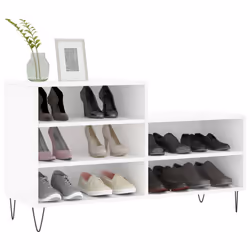 Scarpiera Bianca 102x36x60 cm in Legno Multistratocod mxl 126764 - Vista aggiuntiva 3