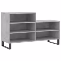 Scarpiera Grigio Cemento 102x36x60 cm in Legno Multistratocod mxl 102516 - Vista aggiuntiva 2