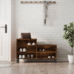 Vidaxl - Scarpiera Rovere Fumo 102x36x60 cm in Legno Multistrato 50484