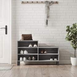 Scarpiera Grigio Sonoma 102x36x60 cm in Legno Multistrato Vidaxl 28809