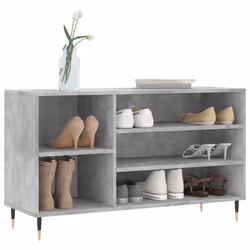 Scarpiera Grigio Cemento 102x36x60 cm in Legno Multistratocod mxl 78561 - Vista aggiuntiva 3