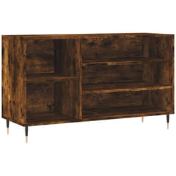 Scarpiera Rovere Fumo 102x36x60 cm in Legno Multistrato Vidaxl Marrone