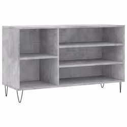 Scarpiera Grigio Cemento 102x36x60 cm in Legno Multistratocod mxl 102789 - Vista aggiuntiva 2