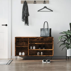 Vidaxl - Scarpiera Rovere Fumo 102x36x60 cm in Legno Multistrato 42783