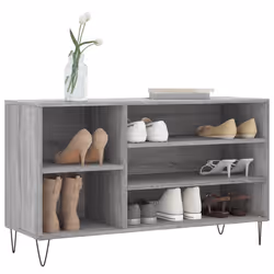 Scarpiera Grigio Sonoma 102x36x60 cm in Legno Multistratocod mxl 126710 - Vista aggiuntiva 3
