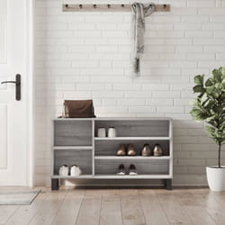 Scarpiera Grigio Sonoma 102x36x60 cm in Legno Multistrato Vidaxl 88153