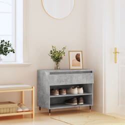 Scarpiera Grigio Cemento 70x36x60 cm in Legno Multistrato vidaXL 52660
