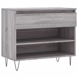 Scarpiera Grigio Sonoma 70x36x60 cm in Legno Multistratocod mxl 102835 - Vista aggiuntiva 2