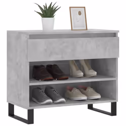 Scarpiera Grigio Cemento 70x36x60 cm in Legno Multistratocod mxl 78909 - Vista aggiuntiva 3