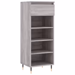 Scarpiera Grigio Sonoma 40x36x105 cm in Legno Multistratocod mxl 126804 - Vista aggiuntiva 2