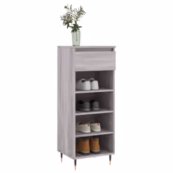 Scarpiera Grigio Sonoma 40x36x105 cm in Legno Multistratocod mxl 126804 - Vista aggiuntiva 3