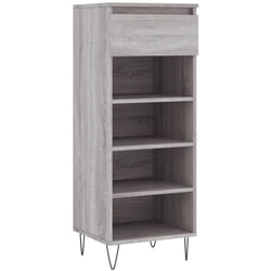 Scarpiera Grigio Sonoma 40x36x105 cm in Legno Multistrato Vidaxl Grigio