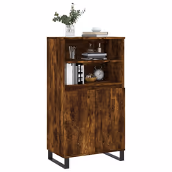 Credenza Rovere Fumo 60x36x110 cm in Legno Multistratocod mxl 78836 - Vista aggiuntiva 3
