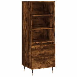 vidaXL Credenza Rovere Fumo 40x36x110 cm in Legno Multistrato - Vista aggiuntiva 2