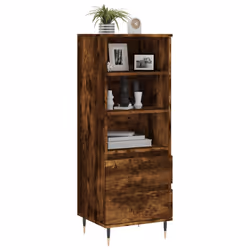 vidaXL Credenza Rovere Fumo 40x36x110 cm in Legno Multistrato - Vista aggiuntiva 3